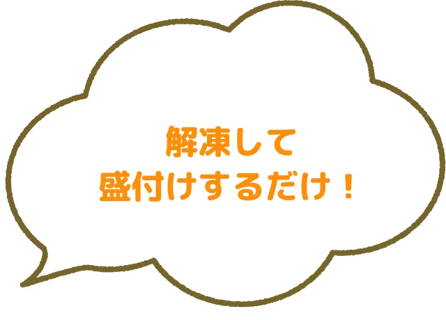 解答して盛付けするだけ！